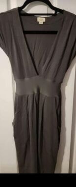 Aritzia charcoal tie back dress, XS